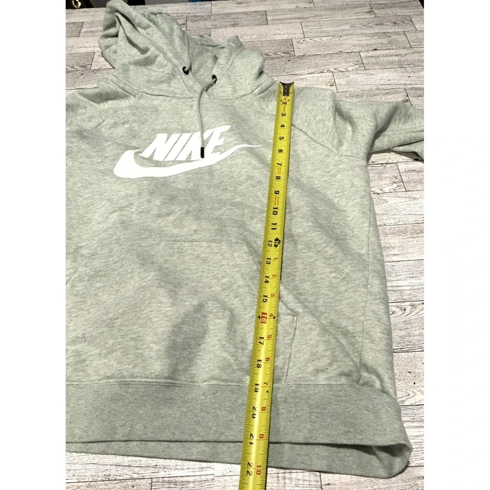 NIKE Seafoam Green White Heathered Pullover Long Sleeve‎ Hoodie Sweatshirt SMALL